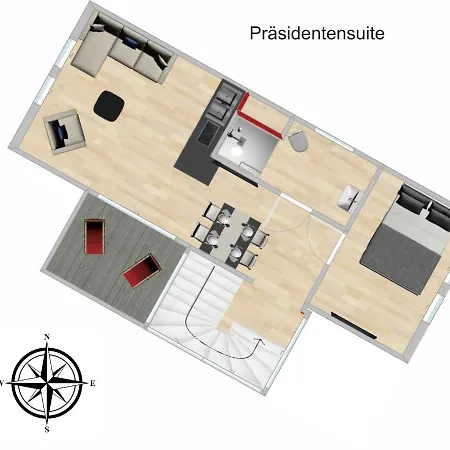 Appartement Schmuckkaestle Am Hafen à Wiesbaden Extérieur photo